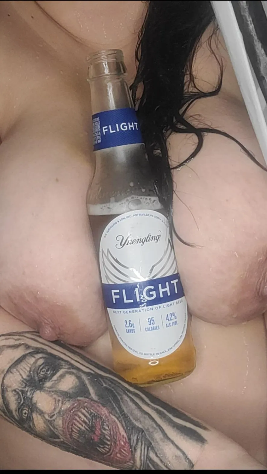 Built in beer holder