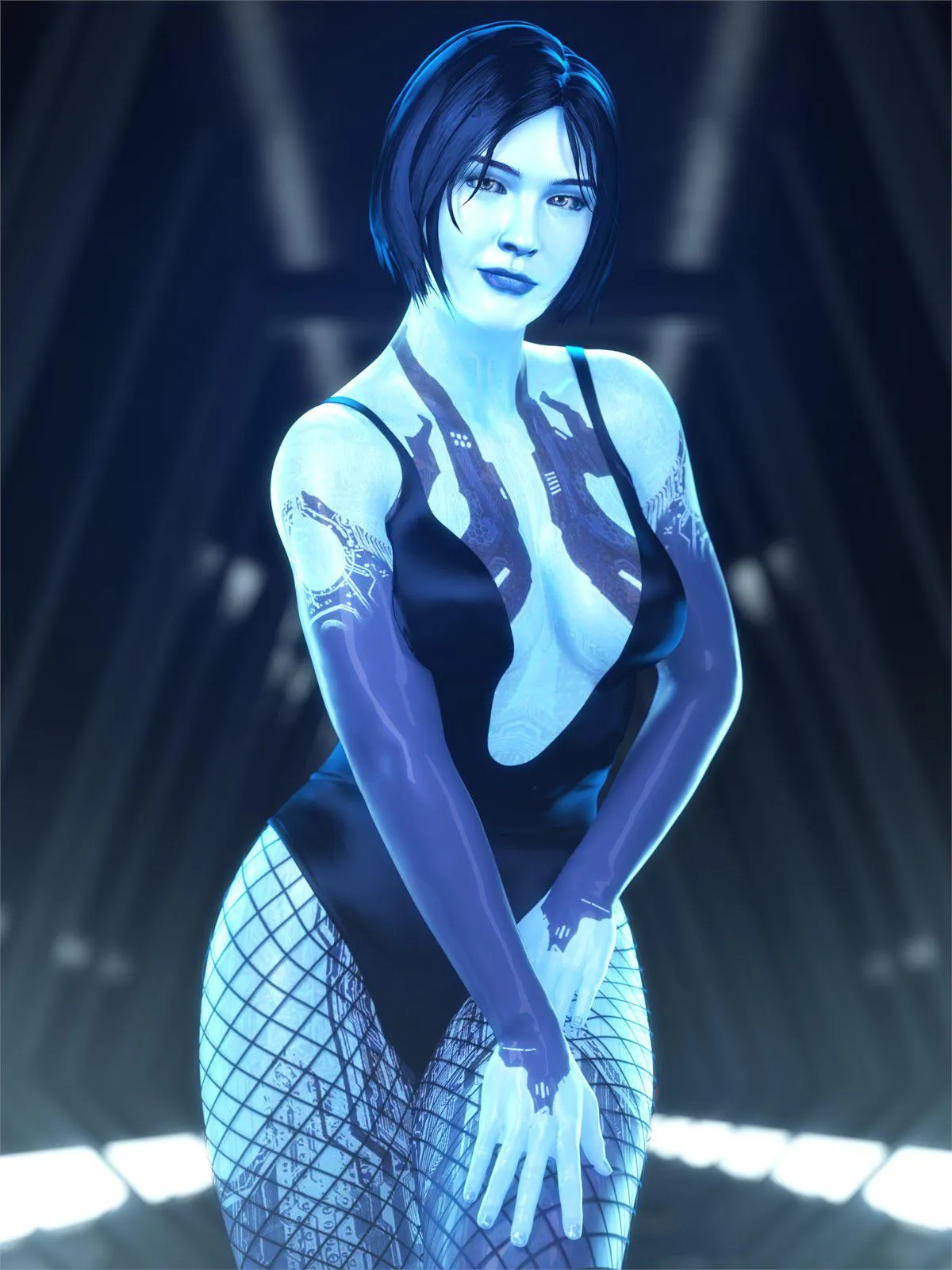 Cortana in fishnets will always be sexy! (Word2)