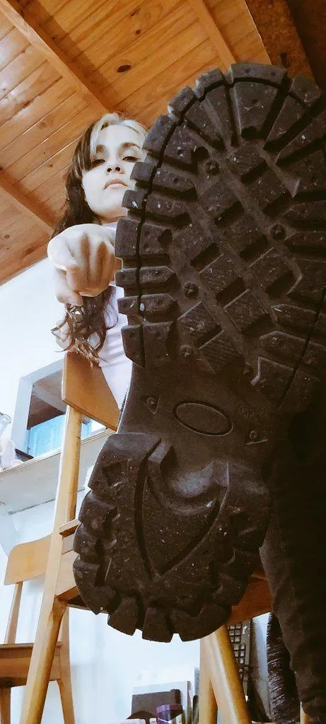 Don't resist, you're under my control. Now clean my soles