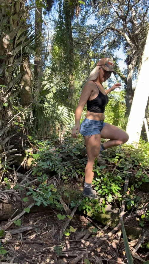 Exploring in the woods