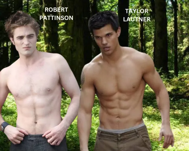 First to cum wrestling showdown between Pattinson (25) and Lautner (19) who is the dominant alpha that will make the other tap out and dried out from cumming, and how does he do it?