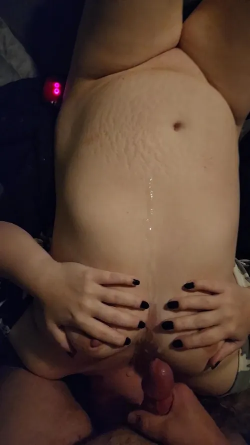 I love when he cums on my belly