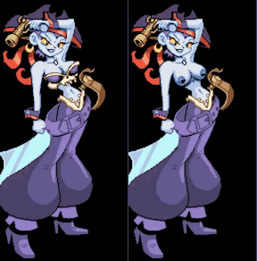 I removed Risky's top.