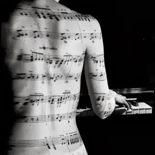 I would use sheet music instead