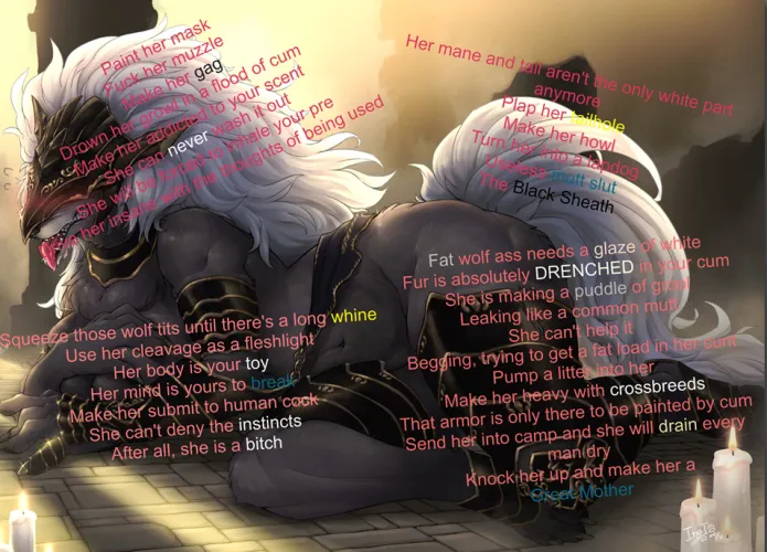 I'm back with more Maliketh! It seems the wolf enjoyers lurking here enjoy it~