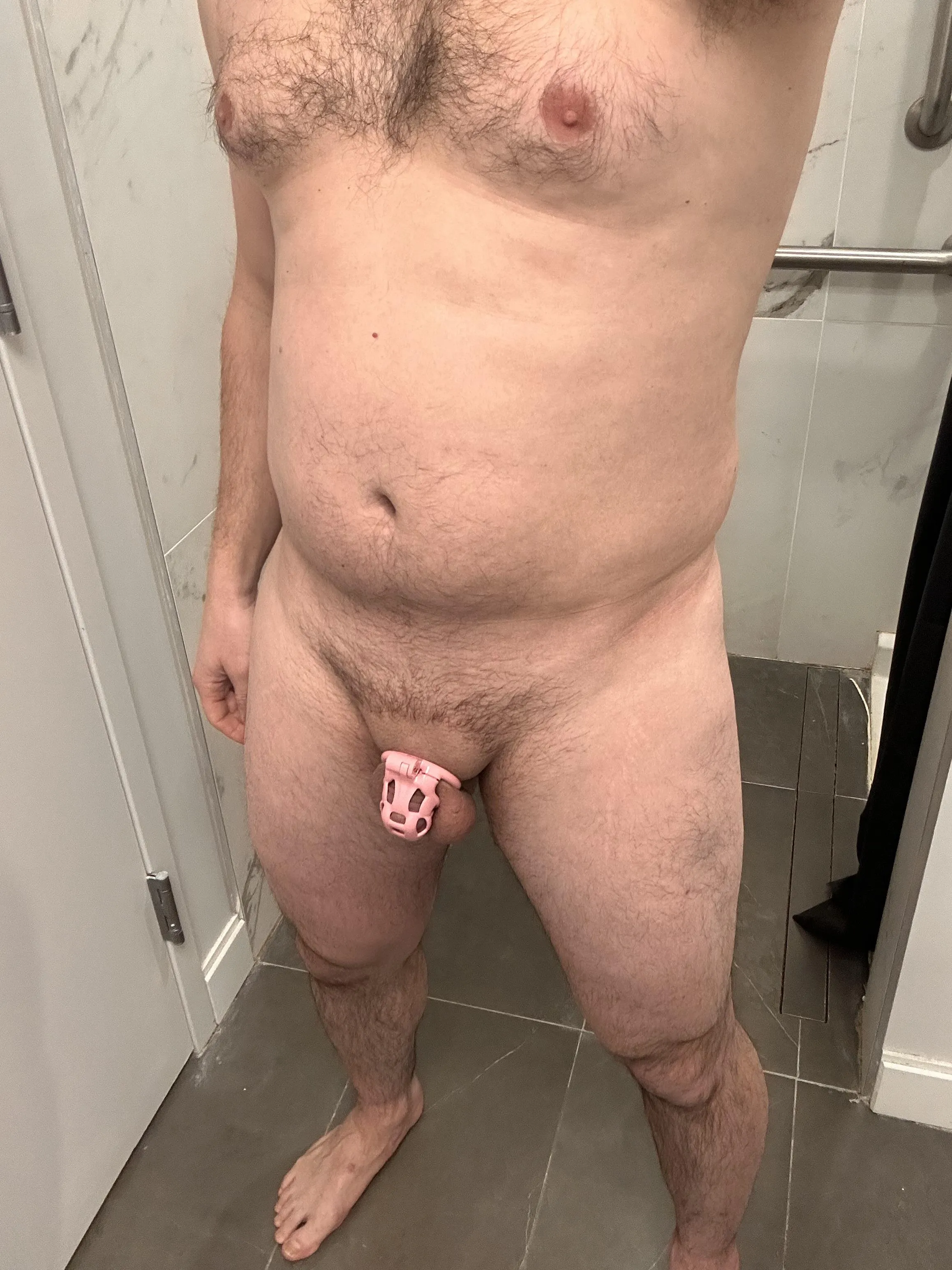 In the locker room at work