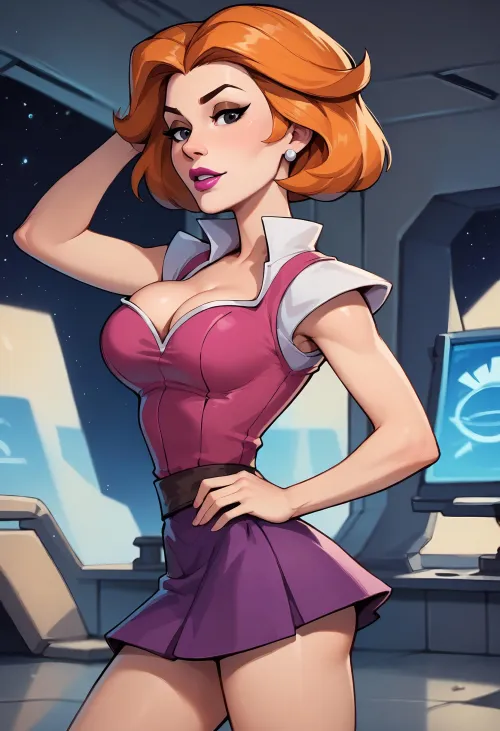 Jane Jetson comic book cover (ai)