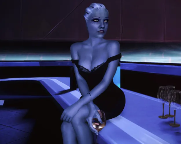 Liara  was told when she went for a night out that she should try to look less sciency and more approachable. (Rastifan)