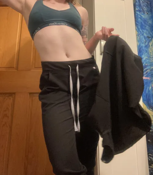 Love getting out of scrubs after a long shift