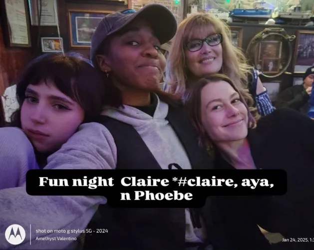 Phoebe with Clairo and Ayo Edebiri