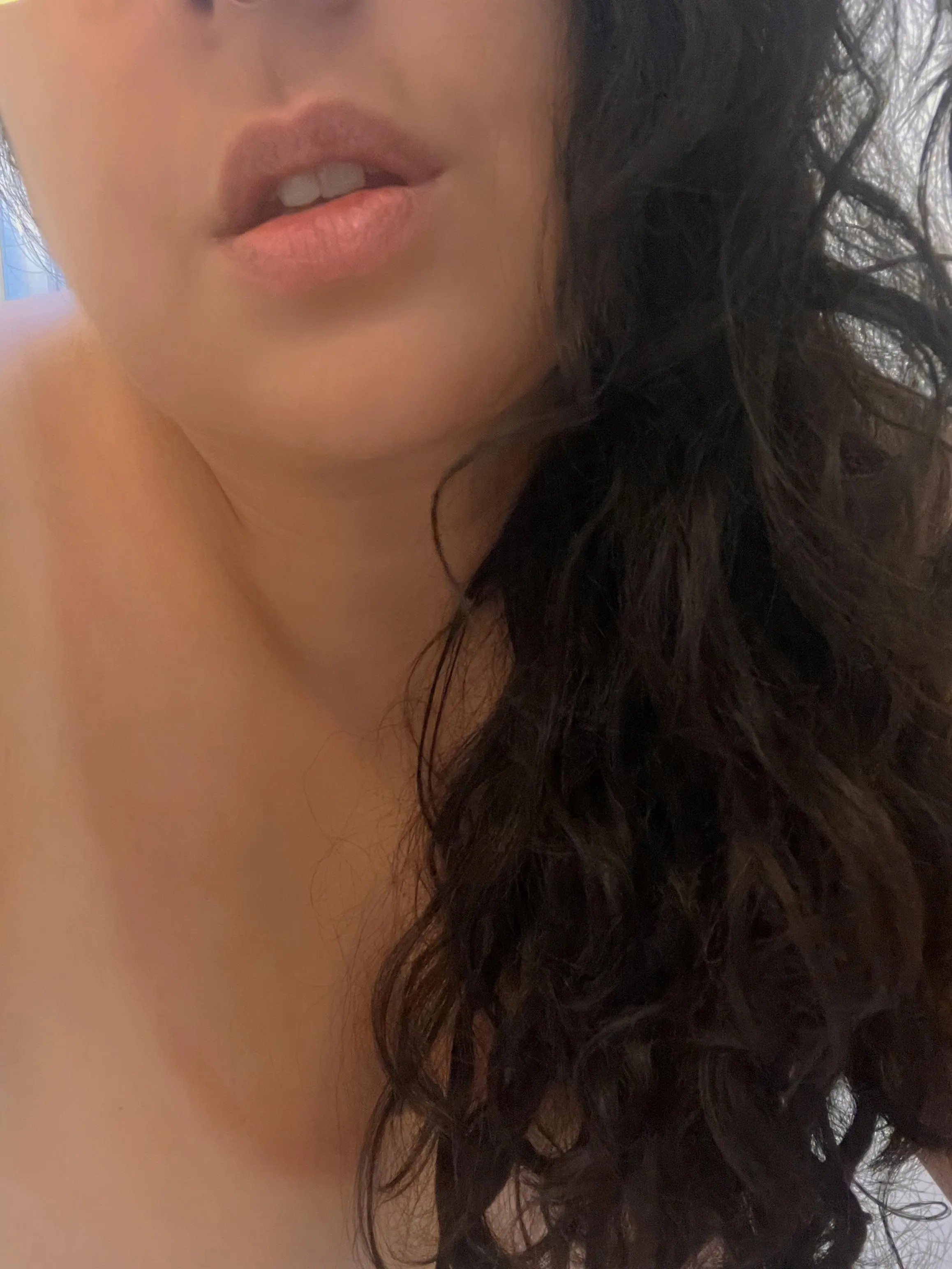 Post-beach salty lips to go with my salty beach curls and tan lines. I’m a walking trigger.