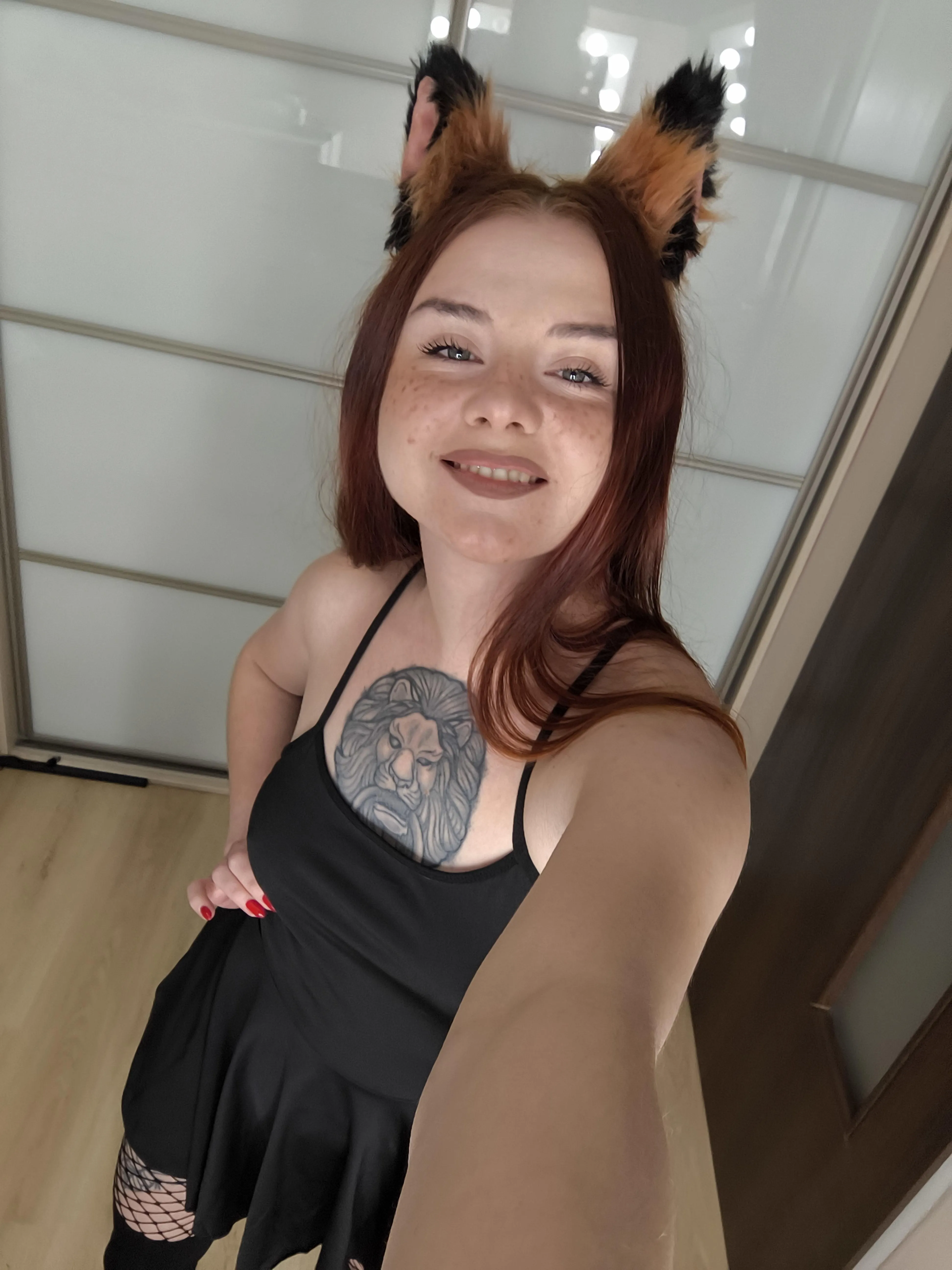 Smiling because I just saw something cute, oh wait, it’s me