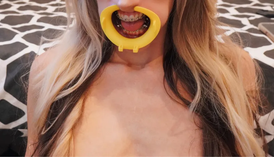 You can see all the drool pooling up inside