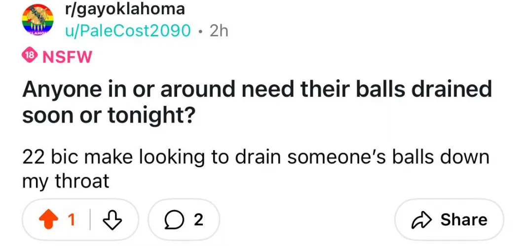 22bi male in edmond! If your cock is hot enough I’ll think about coming to you or we can just do it in your car