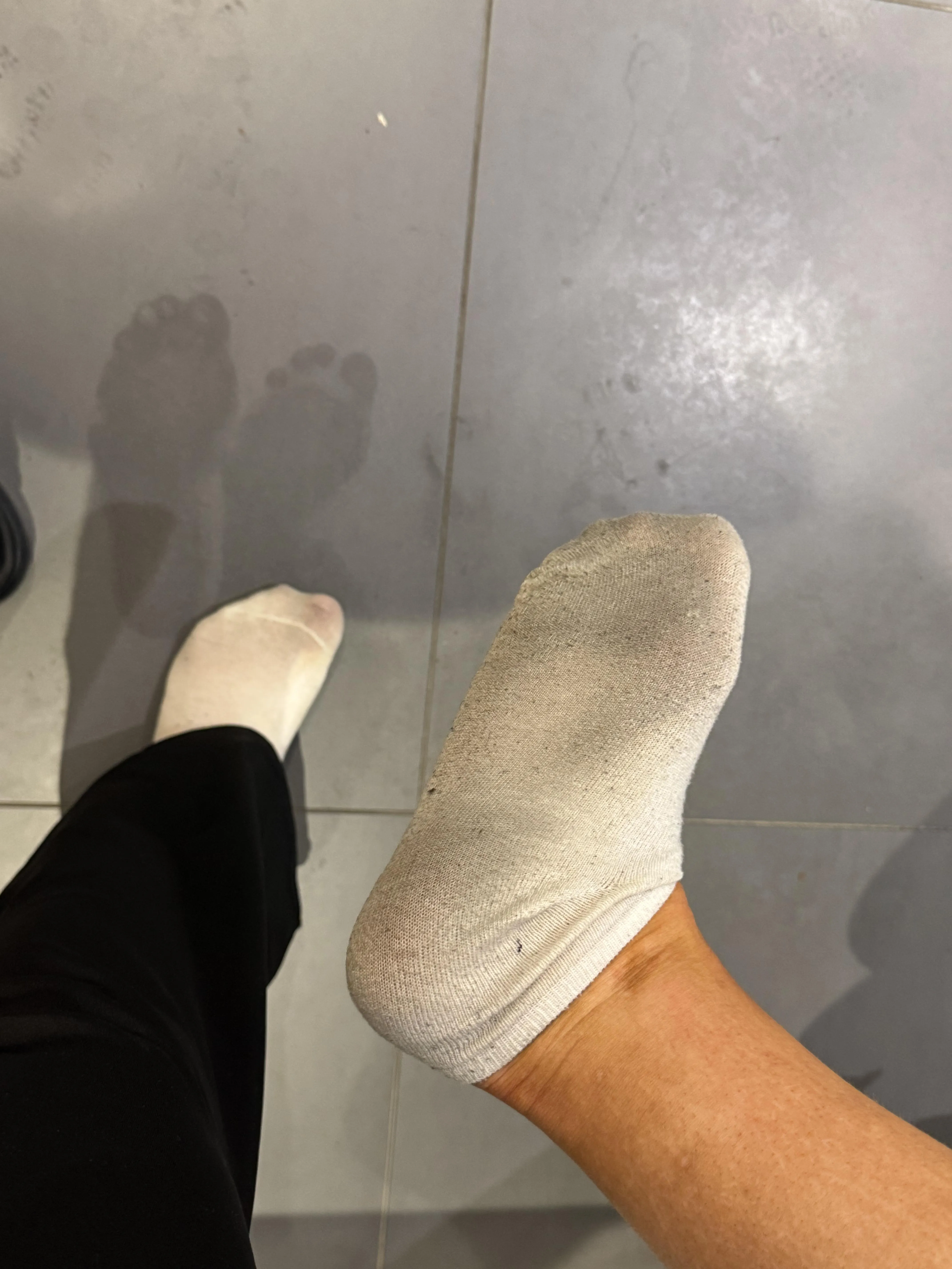 dirty ankle socks after the gym ..