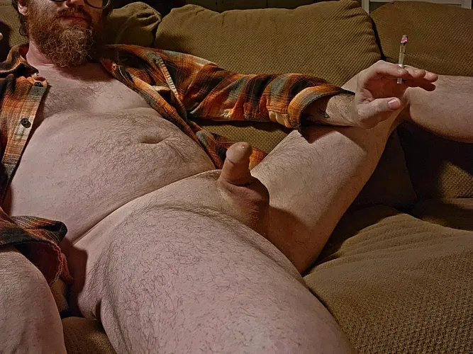 Just a West Michigan guy enjoying a toke and a stroke