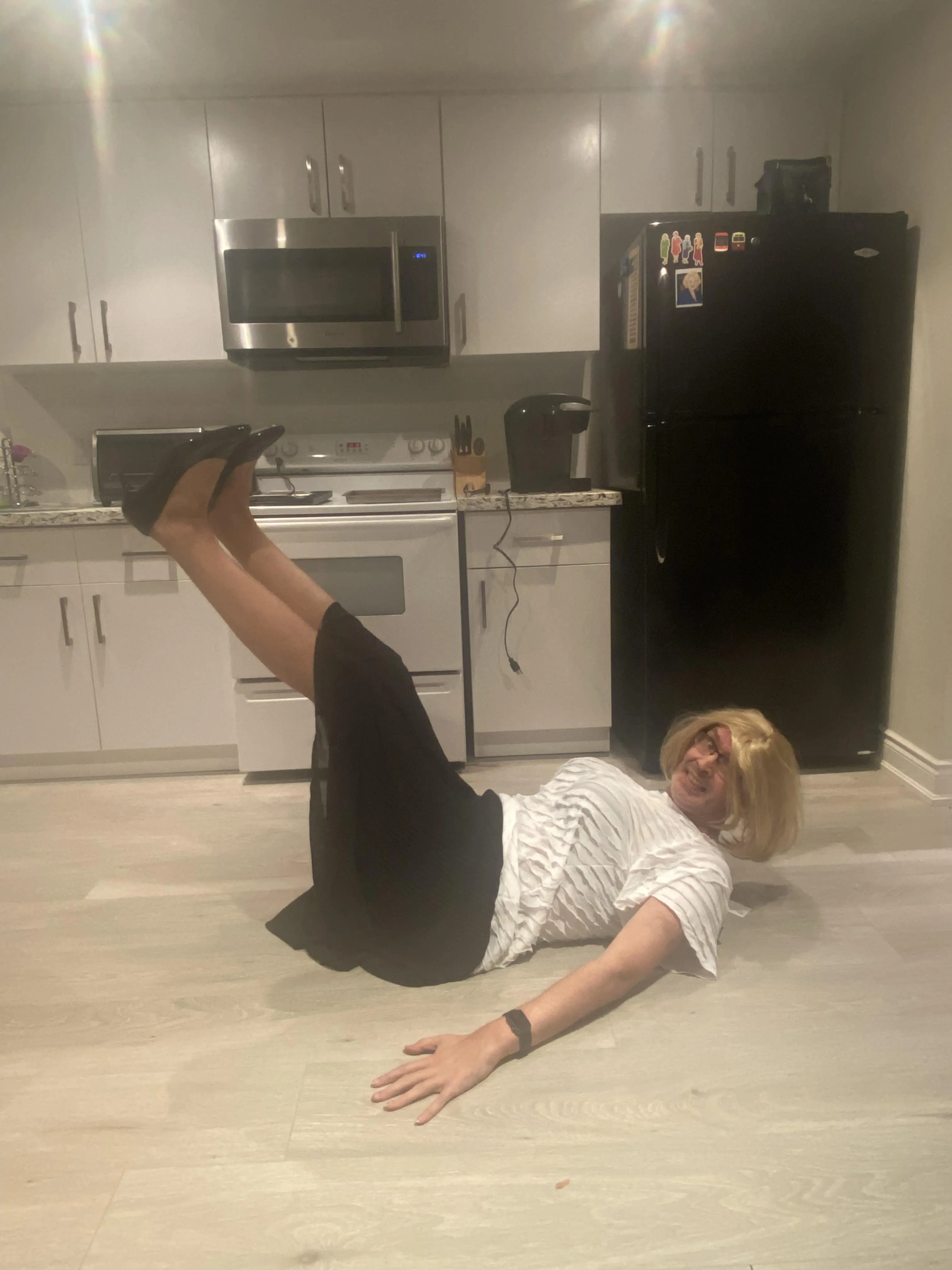 Legs up laid back heheh