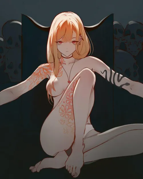 Marin is sexy with tats