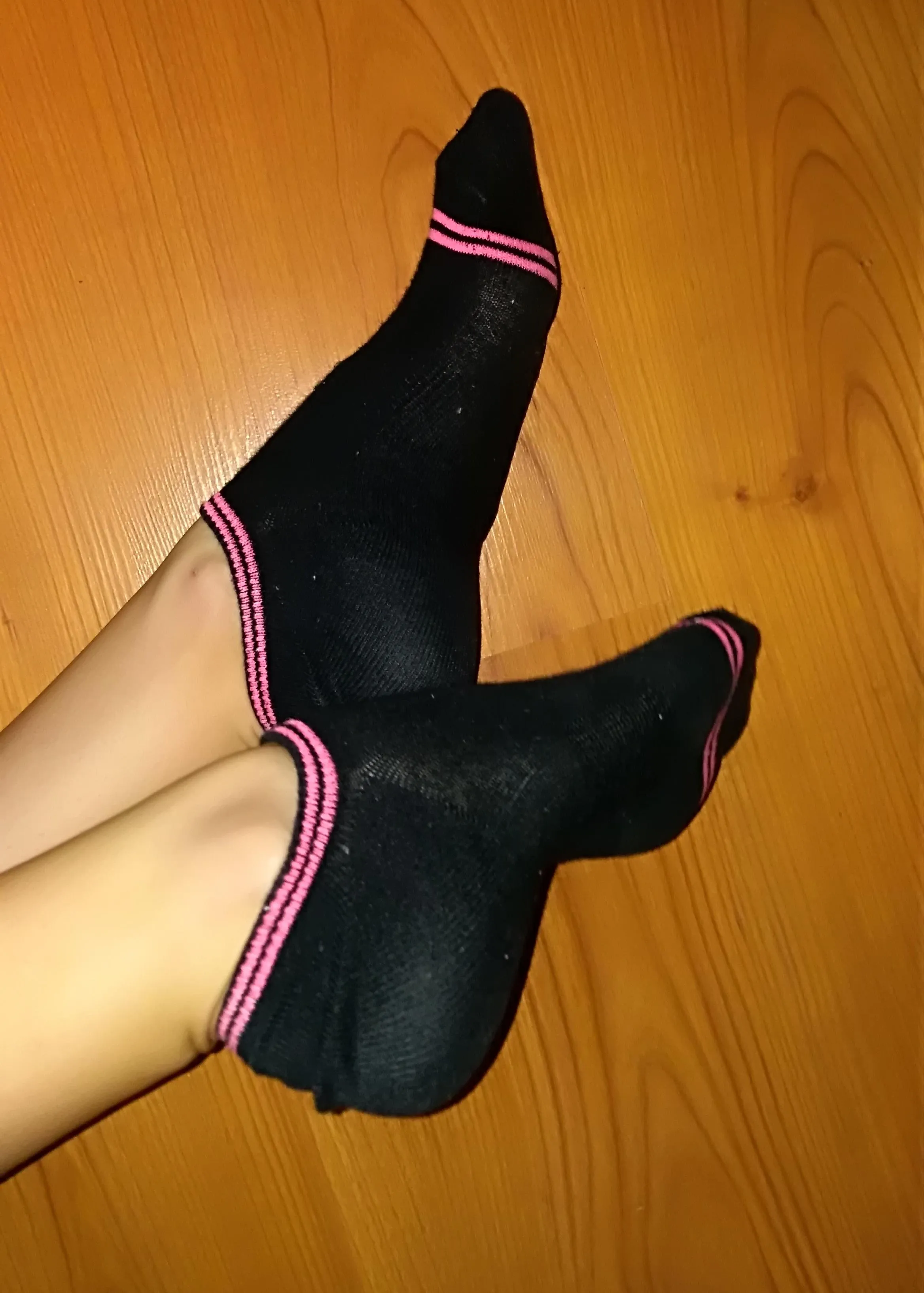 mm sexy black and pink socks