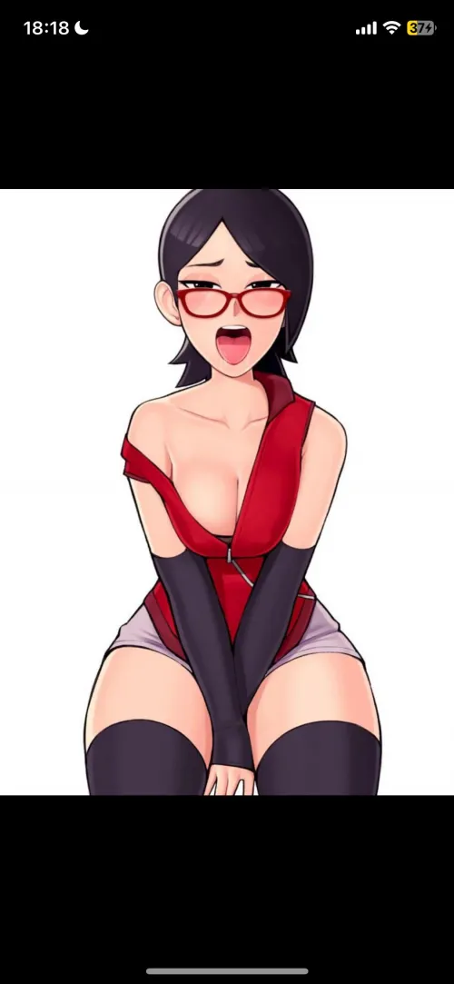 never knew sarada would make my cock so hard