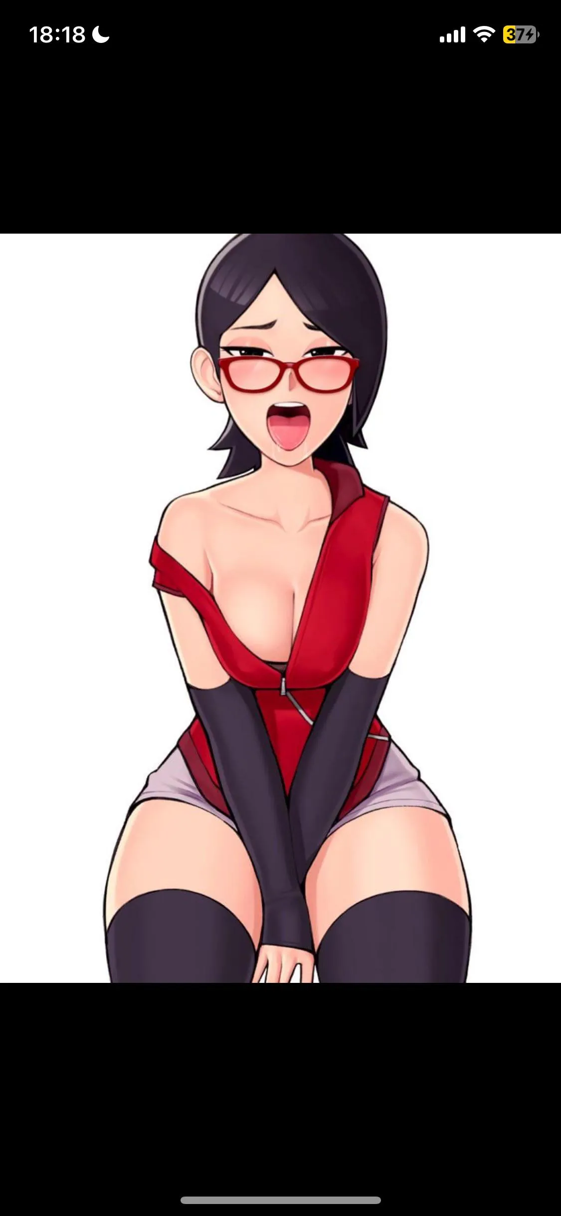 never knew sarada would make my cock so hard