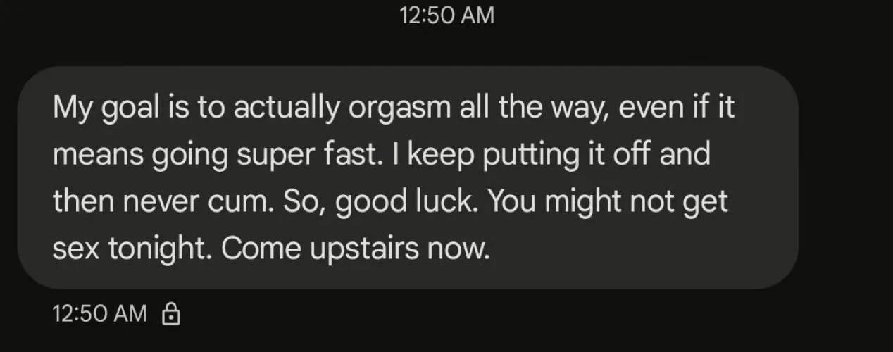 Offered to be pussy free for my wife. She was reluctant but seems to be easing into it. Giving up my dick for better orgasms haha