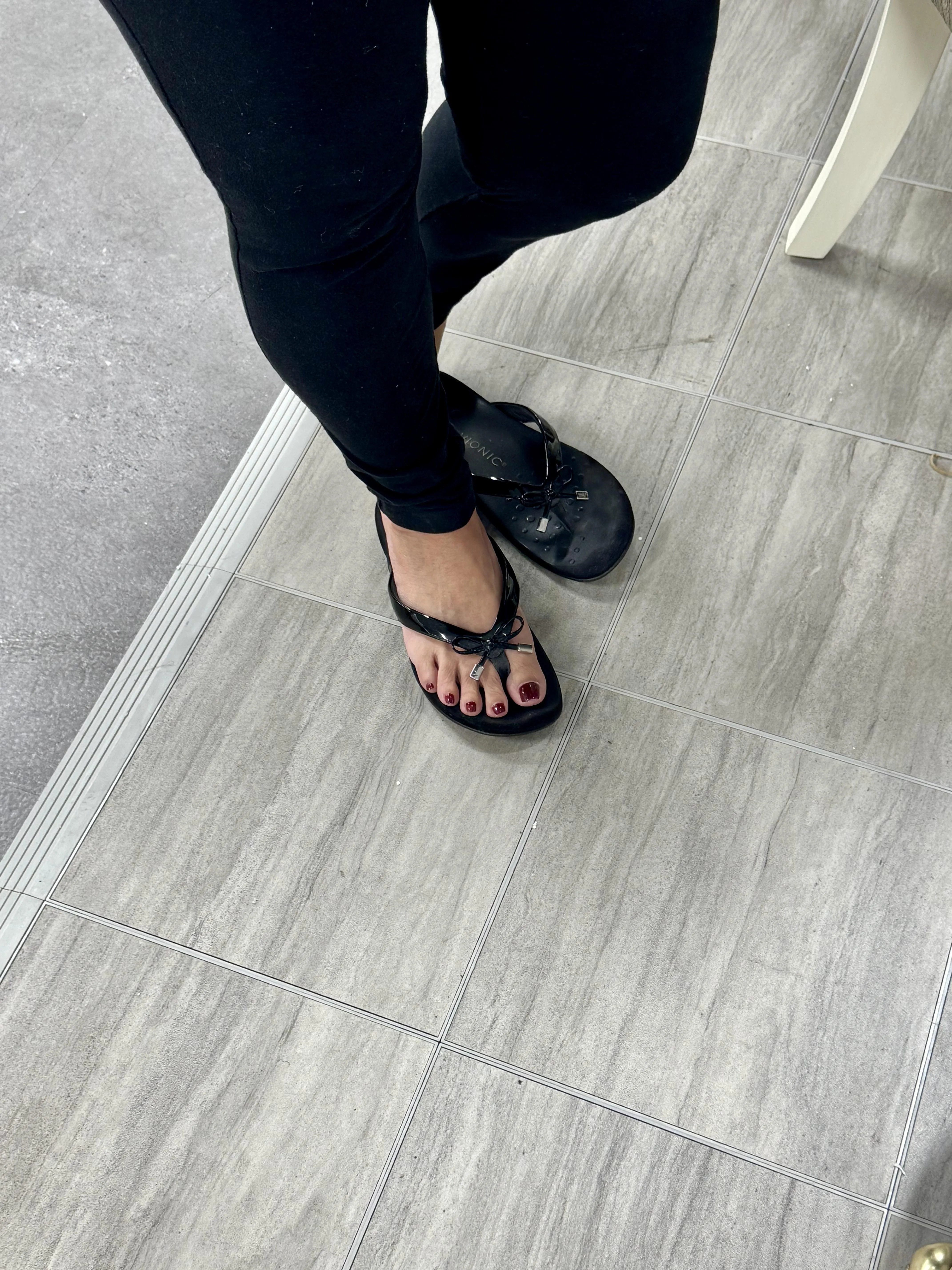 Pretty Feet In Flip Flops With Toe Prints, Thoughts?