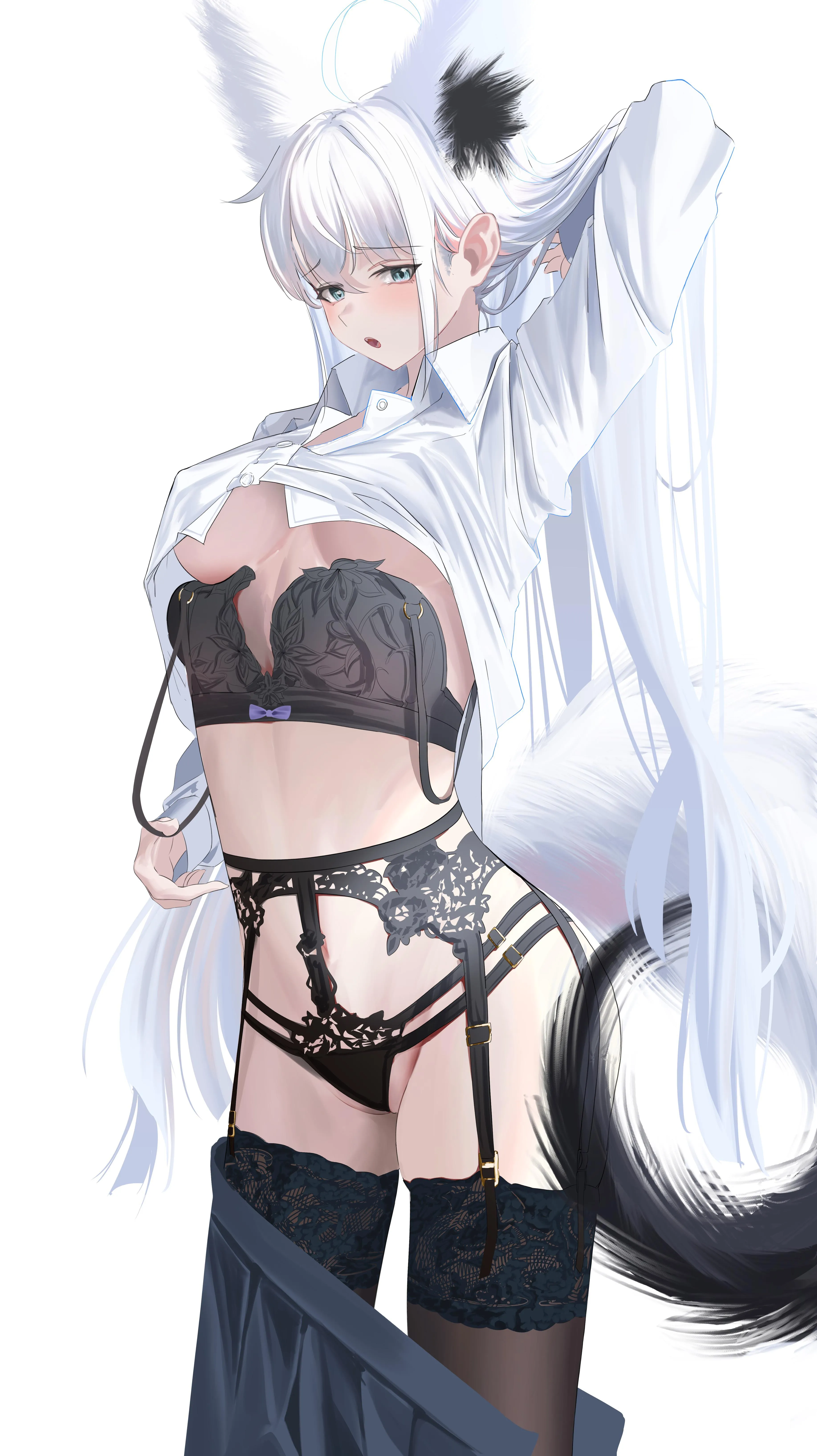 [Shirakami Fubuki] Fubuki's lingerie underneath
