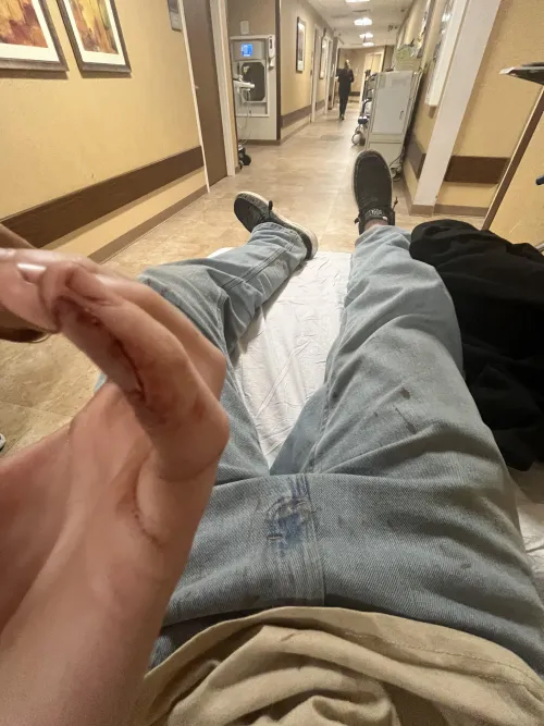 Sliced my finger open with a pocket knife