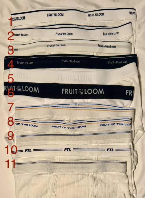 Which Fruit of the Loom waistband is your favorite?