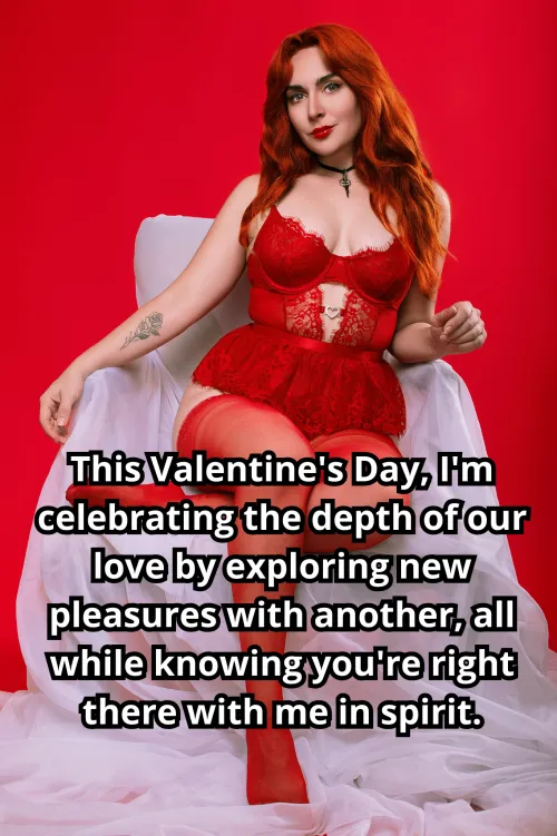 Happy Valentine's Day, my loving stallion. Your support and adoration give me the freedom to ride the waves of passion with others, enriching our bond. [No Imagefap]