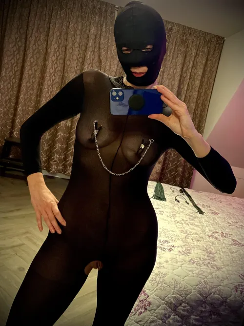 Hoods and clamps - two of my biggest fetishes