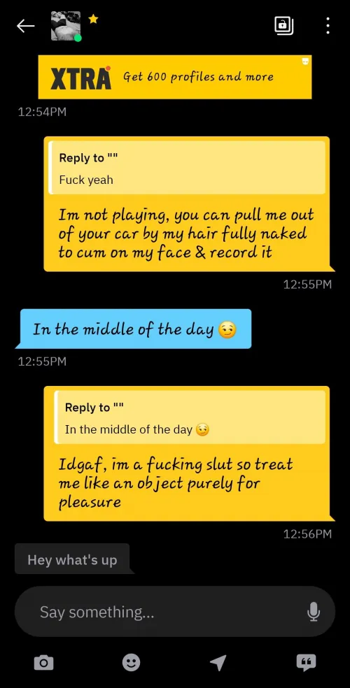 Im such a slut, hmu if you're hung & cut