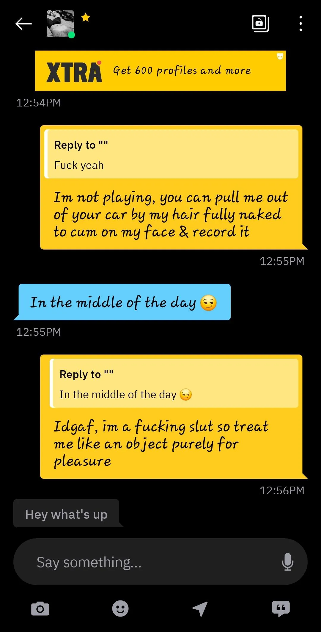 Im such a slut, hmu if you're hung & cut