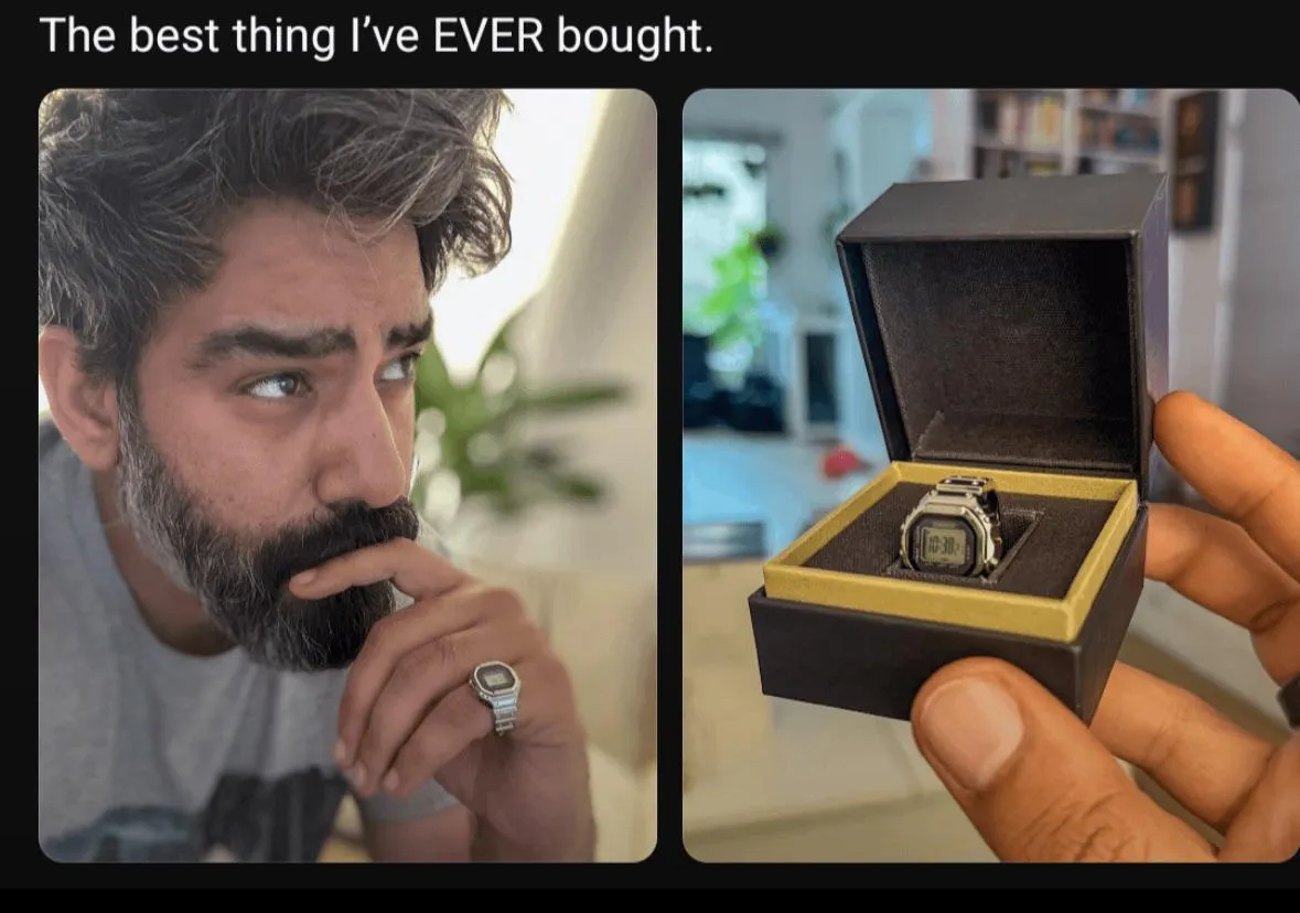 Mike caved and copped a ROCK