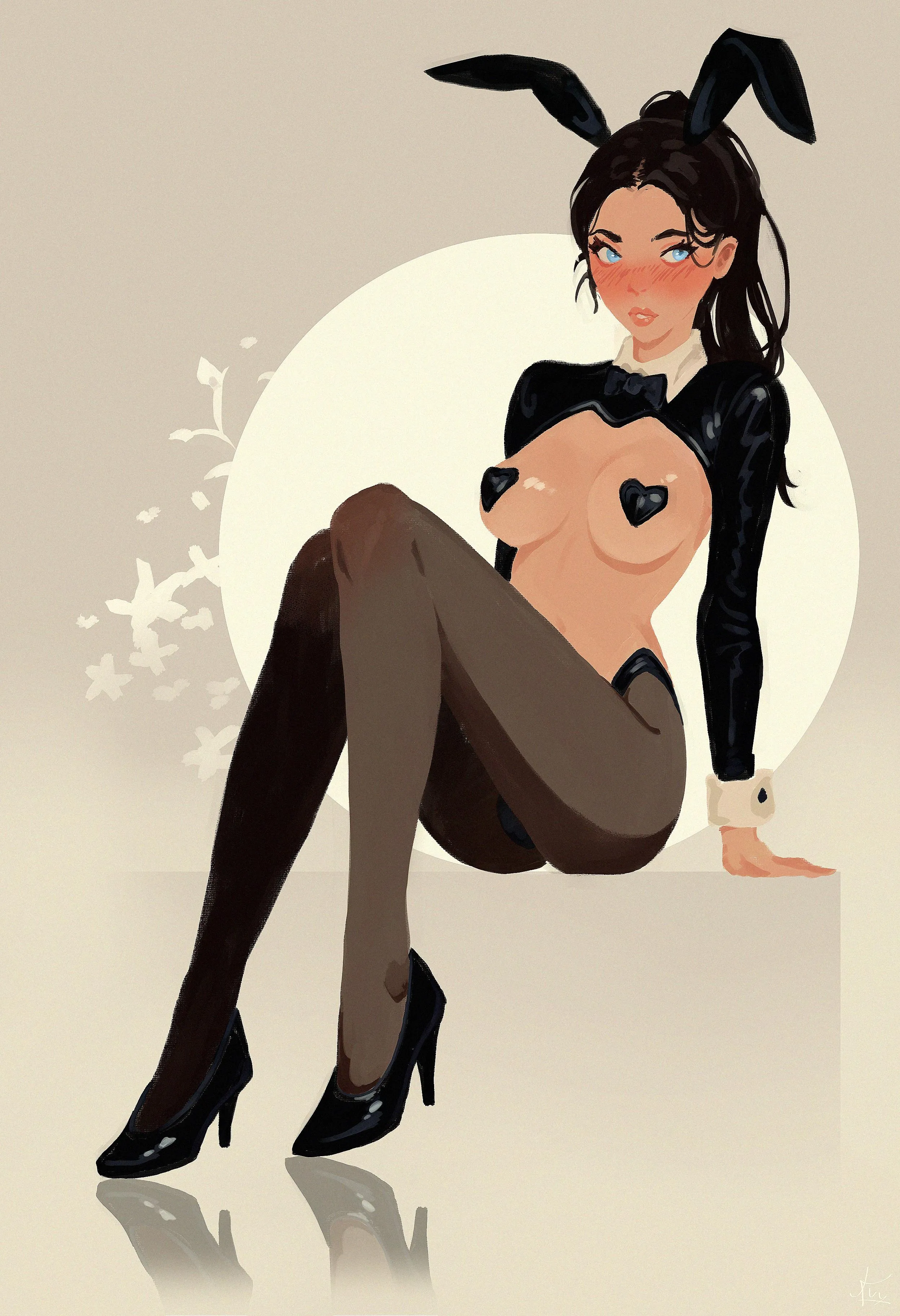 My OC in Reverse bunny suit