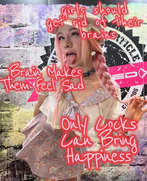 Only dumb girls are pretty and happy