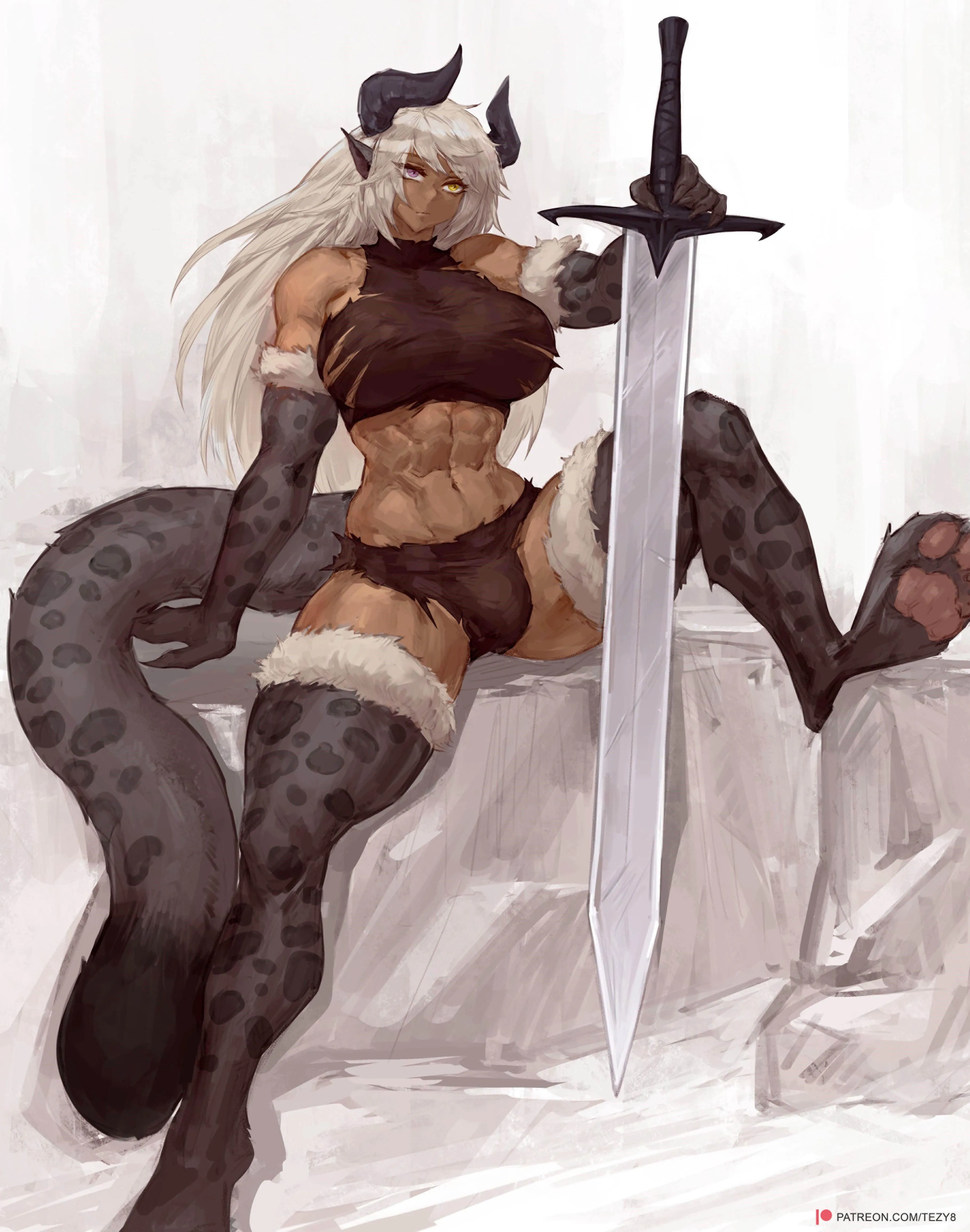 Ripped and fluffy (by me)