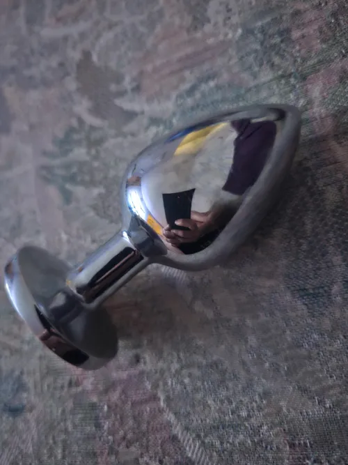 [Showing off] going to sleep with this inside of me.