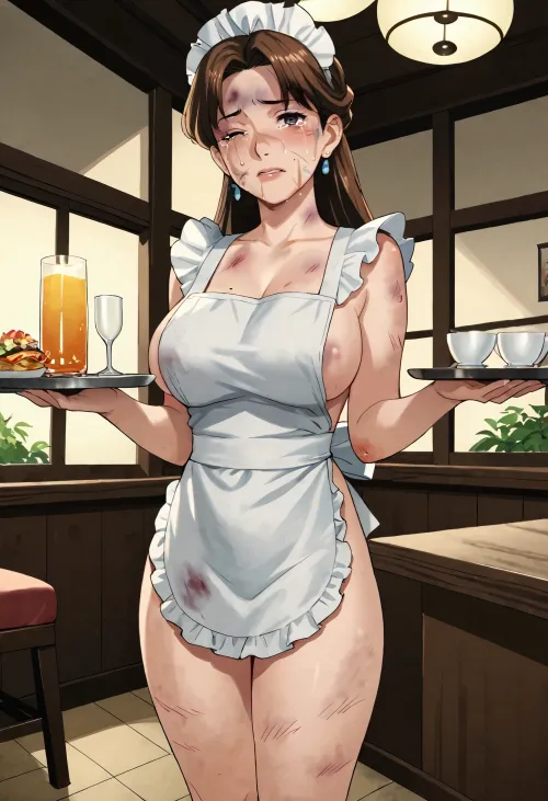 A small Polish town of Kwiatowo was famous for its major tourist attraction: a coffee shop in which all waitresses were victims of domestic abuse