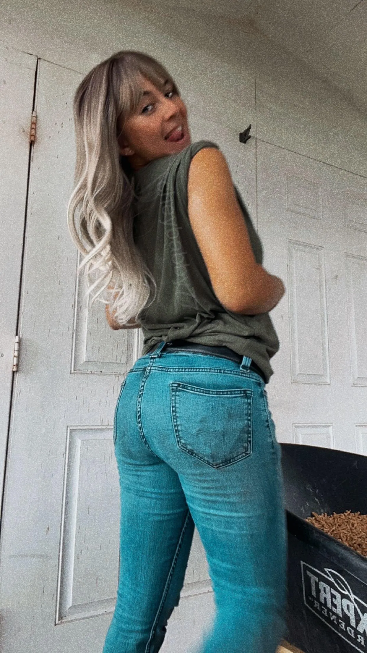 Barn chores and a little booty