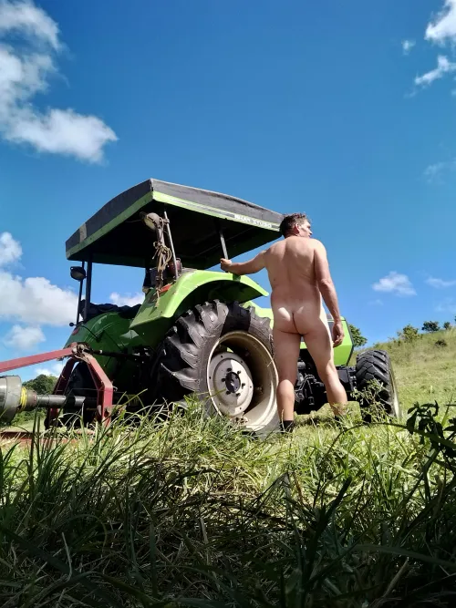 Couldn't get too beach so nude while working