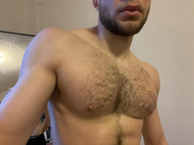 Do my post-cardio pecs look appetizing?