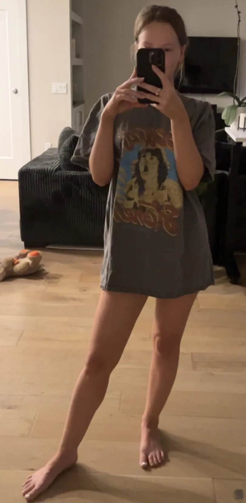 Feeling tiny in this Rolling Stones tee