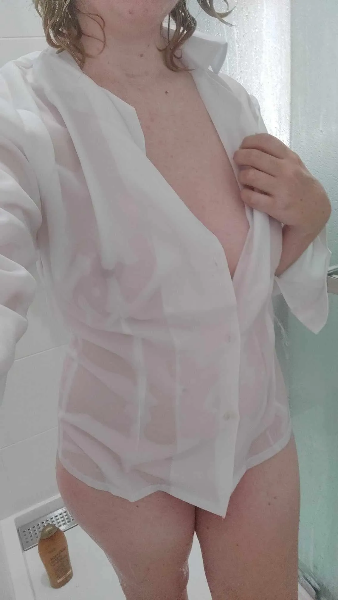 Is it ok I shower in your shirt?