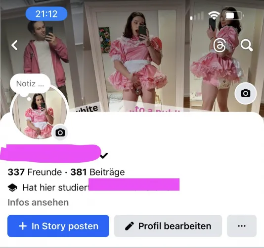 Jemand hat meine Windelsissy-Bilder auf FB gepostet und ich habe keine Ahnung, wer sie gesehen hat, bevor ich sie löschen konnte. 
Ich hatte so Schiss, aber es macht mich auch so geil - geil genug, um das zu wiederholen?
