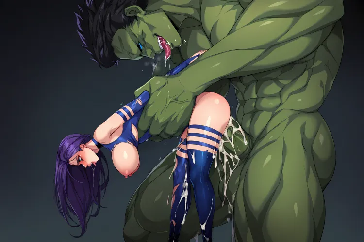 Psylocke and Hulk [Marvel]