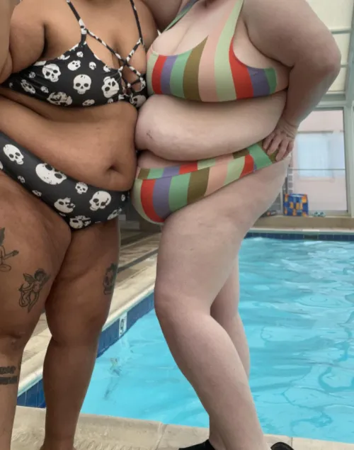 Went swimming with my gf