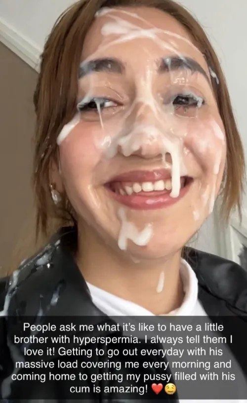 What a good sister, taking care of your hyperspermia every day!