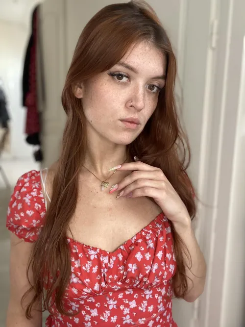 A girl with freckles or nothing!